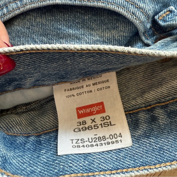 Vintage Wrangler Jean Shorts W38 - Picture 3 of 3